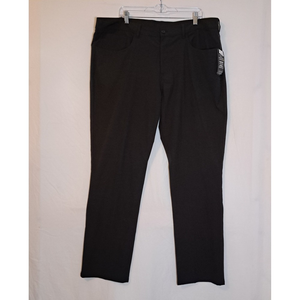 NWT Pga Tour Course Comfort 4-Way Stretch Golf Pant Men 40x32 Black Performance